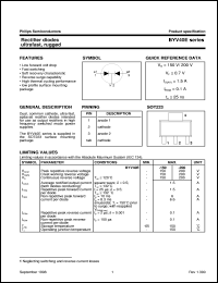 BYV40E-150 datasheet: Rectifier diodes ultrafast, rugged BYV40E-150