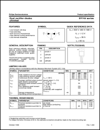 BYV44-400 datasheet: Dual rectifier diodes ultrafast BYV44-400