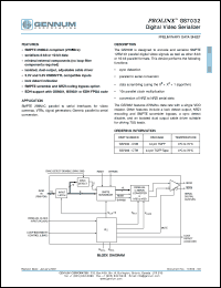 GS7032-CTM datasheet: Digital video serializer GS7032-CTM