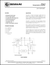 LD511 datasheet: Compression amplifier class A, 2.4V DC LD511