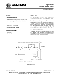 LC551 datasheet: High power class B output stage, 5V supply voltage LC551