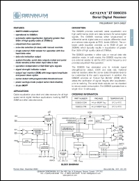 GS9025-CTM datasheet: GENLINX II serial digital receiver GS9025-CTM