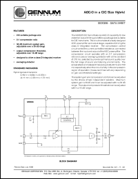 GS3026 datasheet: AGC-O in a CIC size hybrid, 4.11mm x 2.39mm x 1.78mm GS3026