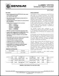 GF9105ACQQ datasheet: Component digital transcoder GF9105ACQQ