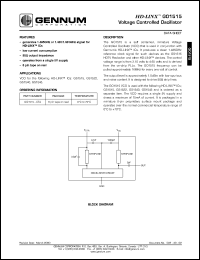 GO1515-CTA datasheet: HD-LINX voltage controlled oscillator GO1515-CTA