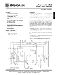 GA3206 datasheet: Programmable AGC-0 CIC-size hybrid, 4.95mm x 2.79mm x 1.78mm GA3206
