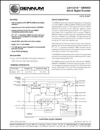 GS9002-CPM datasheet: GENLINX Serial digital encoder GS9002-CPM