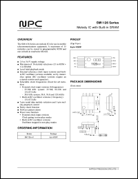 SM1126 datasheet: Melody IC with built-in SRAM SM1126