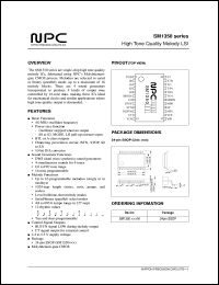 SM1350xxxM datasheet: High tone quality melody LSI SM1350xxxM