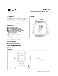 SM5837AF datasheet: Variable-length 1H delay line LSI SM5837AF