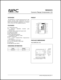 SM5852CS datasheet: Dynamic range compression LSI SM5852CS