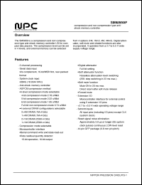 SM5859AF datasheet: Compression and non compression type antishock memory controller SM5859AF