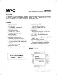 SM5906AF datasheet: Shock-proof memory controller for video CD players SM5906AF