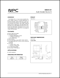 SM6451AV datasheet: Audio variable volume IC SM6451AV