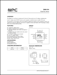 SM8145AB datasheet: Dial EL driver SM8145AB