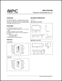 SM5142AP datasheet: Frequency synthesizer PLL IC SM5142AP