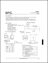 SM5610N3 datasheet: IC for quartz crystal oscillating module SM5610N3