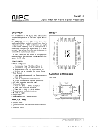 SM5831F datasheet: Digital filter for video signal processors SM5831F