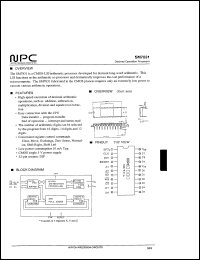 SM7831 datasheet: Decimal operation processor SM7831