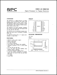 SM8210S datasheet: Signal processor for paging receivers SM8210S