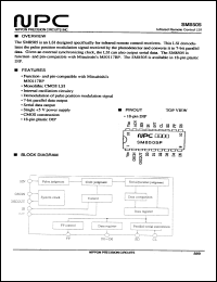 SM8505 datasheet: Infrared remote control LSI SM8505