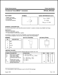 IRF540S datasheet: N-channel TrenchMOS  transistor IRF540S