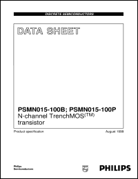 PSMN015-100B datasheet: N-channel TrenchMOS(TM) transistor PSMN015-100B