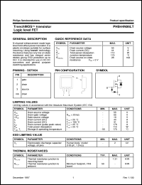 PHB44N06LT datasheet: TrenchMOS  transistor Logic level FET PHB44N06LT