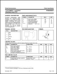 PHB80N06T datasheet: TrenchMOS  transistor Standard level FET PHB80N06T