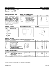 PHB87N03T datasheet: TrenchMOS  transistor Standard level FET PHB87N03T