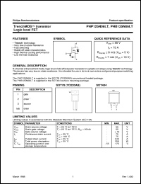 PHB125N06LT datasheet: TrenchMOS transistor Logic level FET PHB125N06LT