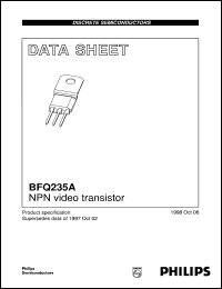 BFQ235A datasheet: NPN video transistor BFQ235A