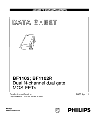 BF1102 datasheet: Dual N-channel dual gate MOS-FETs BF1102