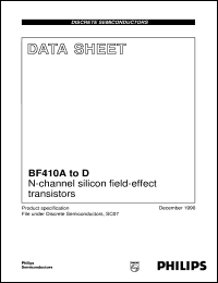 BF410A datasheet: N-channel silicon field-effect transistors BF410A
