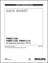 PMBFJ108 datasheet: N-channel junction FETs PMBFJ108