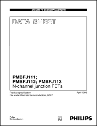 PMBFJ111 datasheet: N-channel junction FETs PMBFJ111