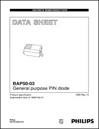 BAP50-03 datasheet: General purpose PIN diode BAP50-03