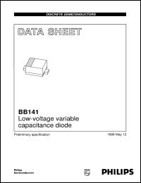 BB141 datasheet: Low-voltage variable capacitance diode BB141