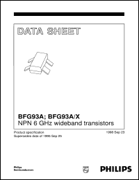 BFG93A/X datasheet: NPN 6 GHz wideband transistors BFG93A/X