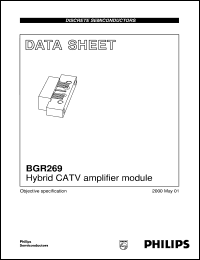 BGR269 datasheet: Hybrid CATV amplifier module BGR269