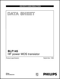BLF145 datasheet: HF power MOS transistor BLF145
