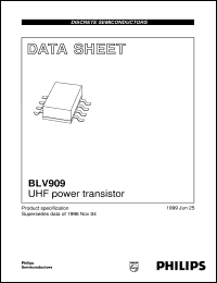 BLV909 datasheet: UHF power transistor BLV909