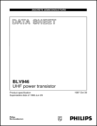 BLV946 datasheet: UHF power transistor BLV946