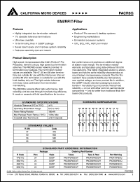 PAC470R6GQ datasheet: EMI/RTIT-filter PAC470R6GQ