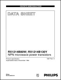 RX1214B130Y datasheet: NPN microwave power transistors RX1214B130Y