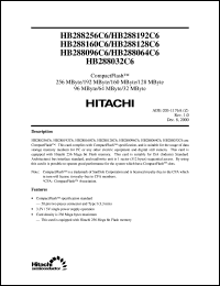 HB288128C6 datasheet: Compact flash 128Mbyte HB288128C6