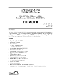 HN58V257AT-12 datasheet: 265K EEPROM (32-kword x 8-bit) ready/busy and RES function, 120ns access time HN58V257AT-12