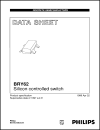 BRY62 datasheet: Silicon controlled switch BRY62