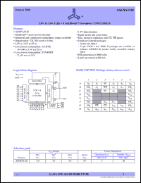 AS6WA5128-BC datasheet: 3.0V to 3.6V 512K x 8 Intelliwatt low-power CMOS SRAM AS6WA5128-BC
