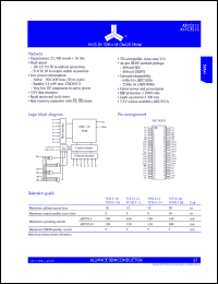 AS7C3513-10JC datasheet: 3.3V  32K x 16 CMOS SRAM, 10ns access time AS7C3513-10JC